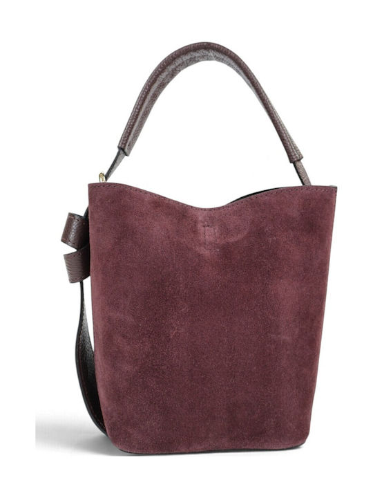 Passaggio Leather Burgundy Suede Leather Women'...