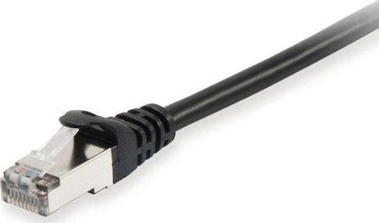 Equip S/FTP Cat.6 (Gigabit) Ethernet Network Cable 0.25m Black 100 Pieces