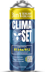 Climaset Lichid Refrigerant Pentru Aer Condiționat R134a 3 În 1, Set Cu Ulei Etanșant – Vehicule Din 1994 Până În 2016 – Non-Toxic – Rezistent La Coroziune – 1 Bucată – 235 G Climaset Lichid Refrigerant Pentru Aer Condiționat R134a 3 În 1, Set Cu Ulei Etanșant – Vehicule Din 1994 Până În 2016 – Non-Toxic – Rezistent La Coroziune – 1 Bucată – 235 G