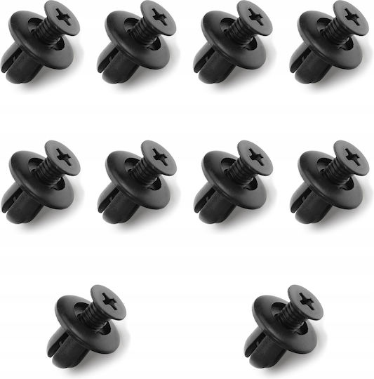 10x Clip Clamp Hyundai Kia Mazda Wheel Arch Liner 8 Mm
