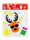 Festive Xmas Αυτοκόλλητα Τζαμιού 20x19.5cm Deer Glasses