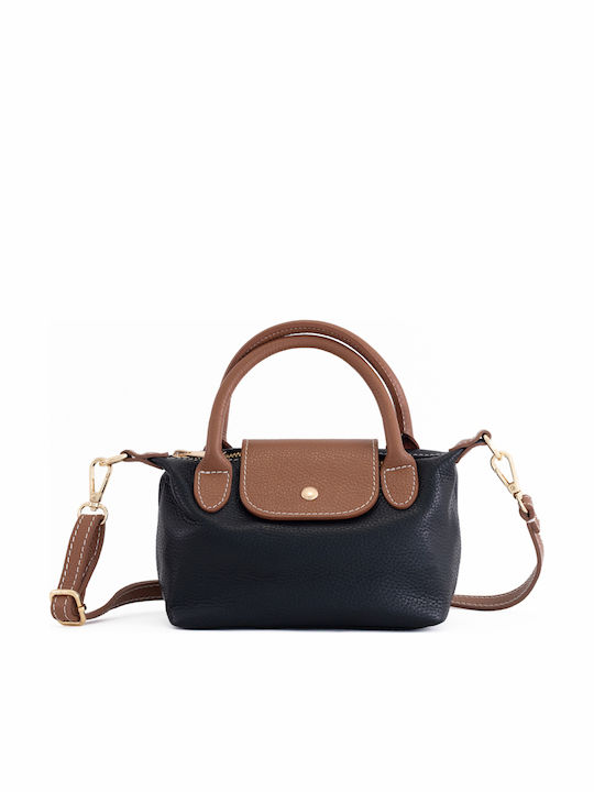 Leather Women's Flap Bag Black
