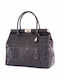 Leather Women's Satchel Bag Brown Chocolate