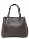 Brown Chocolate Leather Women's Tote Bag