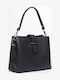 Leather Women's Flap Bag Black