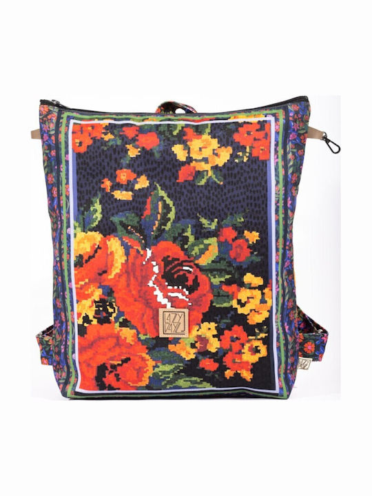 Lazydayz Multicolour Leather Women’s Backpack