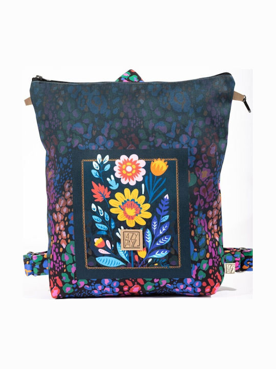Lazydayz Multicolour Leather Women’s Backpack