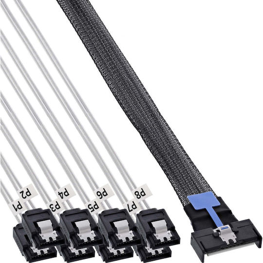 Adaptec Ενσωματωμένο Καλώδιο Διακλάδωσης MCIO X8 8x SATA 0,5 м