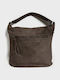 Women's Suede Handbag Beige