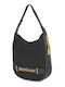Damen-Hobo-Tasche Schwarz