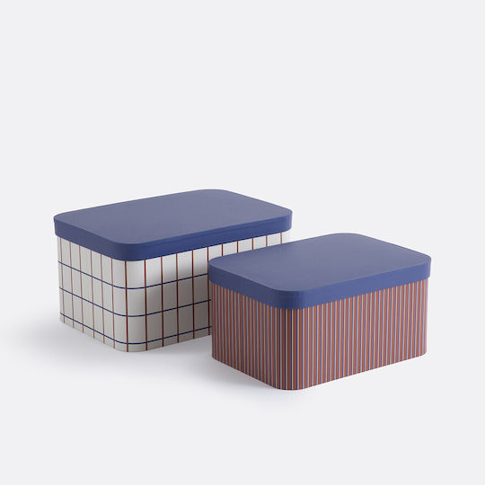 La Redoute Interieurs Aufbewahrungsboxen aus Papier mit Deckel 2er-Set