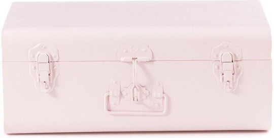 La Redoute Interieurs Dekorative Metalltruhe Rosa 27x47x19 cm