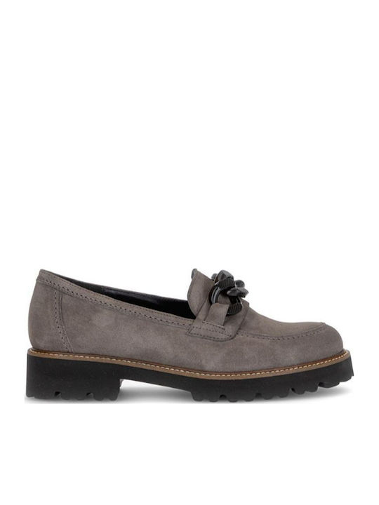 Gabor Leather Women's Loafers in Brown
