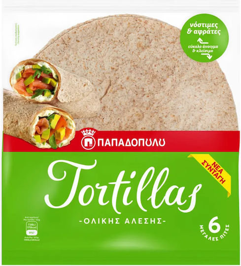 Παπαδοπουλου Τορτίγιες Ολικής 6τεμ 370gr 1-76334