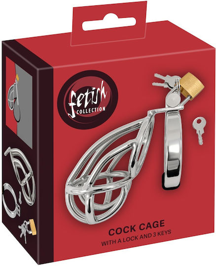 Fetish Collection Клетка за пенис в сив цвят