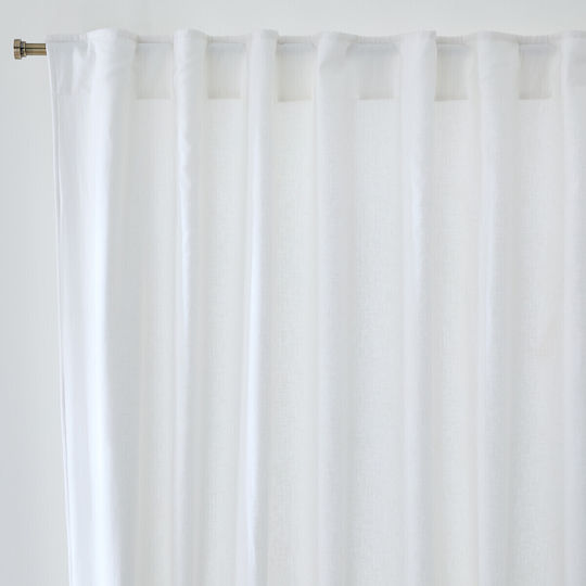 La Redoute Interieurs Vorhang mit Schlaufen Thermovorhang aus Leinen und Baumwolle 135x300 cm