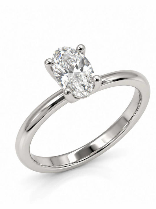 Mar & Co Diamonds Солитер от бяло злато 14K с диамант