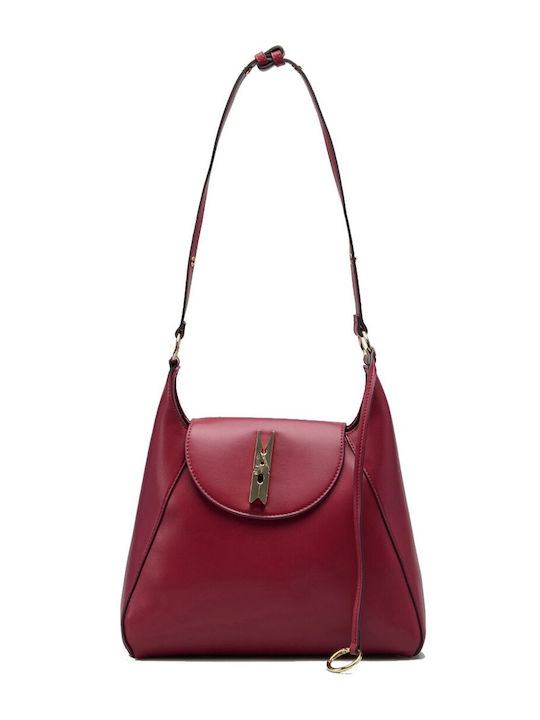 Moschino Damen-Flap-Tasche Vino