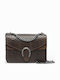Leather Women's Flap Bag Suede Brown Chocolate