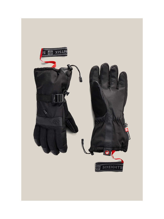 686 Mănuși cu un Deget pentru Bărbați, Mănuși de Schi și Snowboard cu Membrană Gore-Tex, Negre