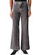 High Rise Women's Bootcut Fit Grey Jeans Pants