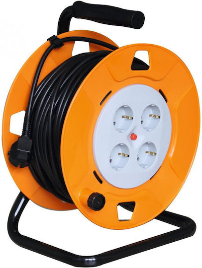 Extension Cord Reel 4 Sockets with Cable 25m