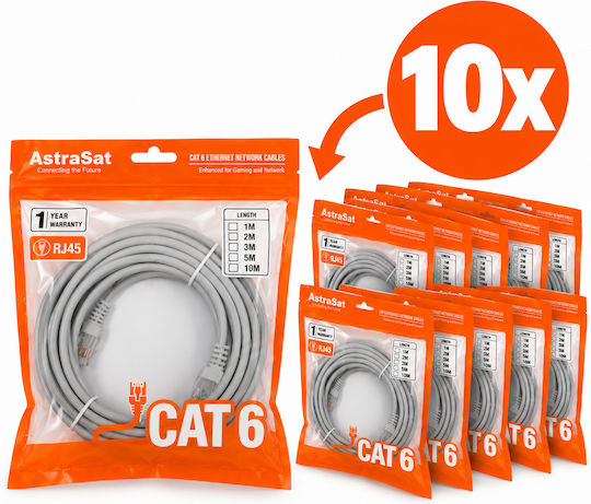 Cat.6 U/UTP Gigabit Ethernet-Netzwerkkabel 3 m 10 Stück