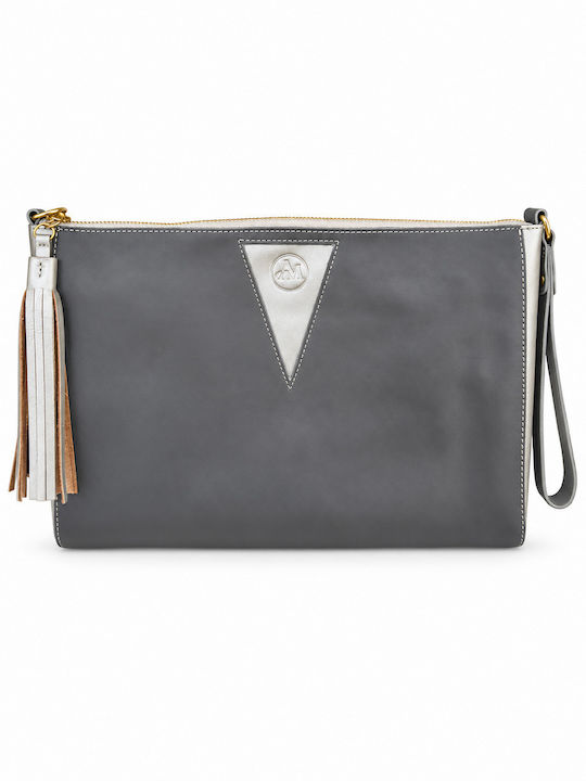 Alfa Mi Triangle Geometry Leather Women's Clutc...