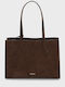 Cymbeline Leather Women's Tote Bag Brown