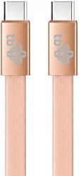 Tb Energy Flat USB 2.0 Cable USB-C Male - USB-C 60W Orange 1m