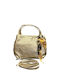 Leather Women's Tote Bag Golden