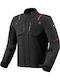 Fractal Men's 4-Season Waterproof Black Motorcycle Jacket