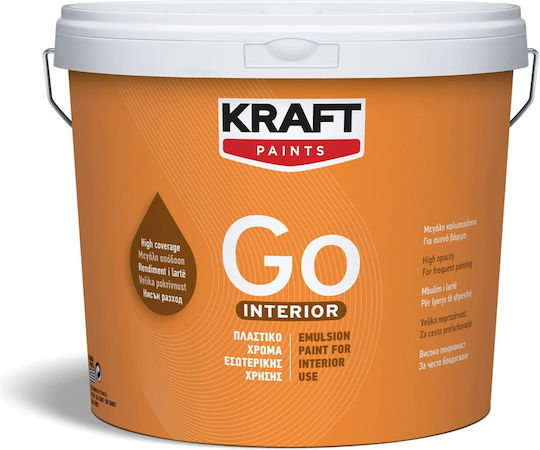Kraft Eco-Friendly Plastic Water-Based Paint for Interior Use 2.91 L