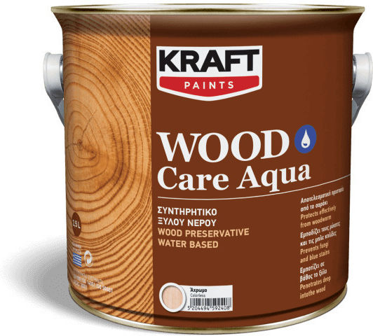 Kraft Care Aqua Water-Based Wood Preservative Clear 2.5lt