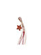 Philio Handmade Hanging Star Charm Red Ceramic 2027 35cm