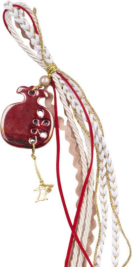 Philio Handmade Hanging Pomegranate Lucky Charm Red Ceramic 2027 35cm Philio Handmade Hanging Pomegranate Lucky Charm Red Ceramic 2027 35cm