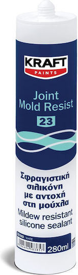Kraft Joint Mold-Resistant Sealing Silicone for Wood White 280ml