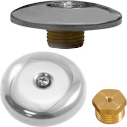 Messingkappe Innengewinde 1/2'' mit Rosette Messingkappe Innengewinde 1/2'' mit Rosette