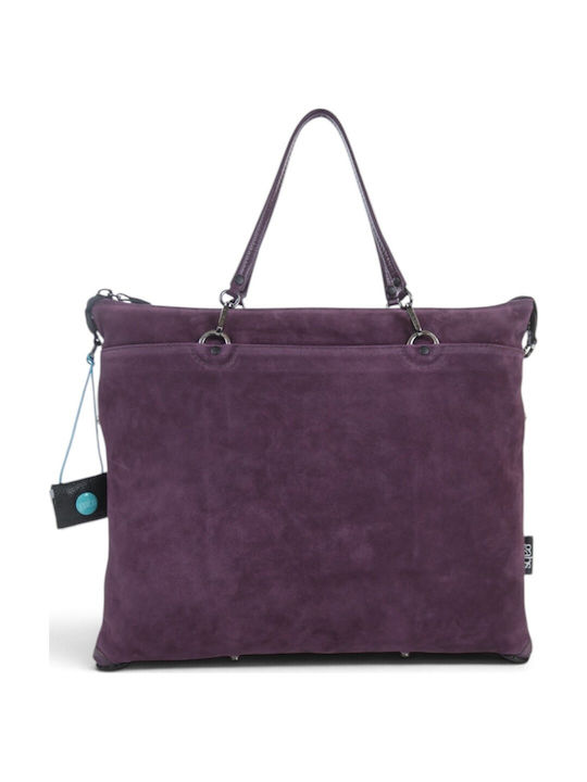 Leather Women's Tote Bag Italy Imperial Magenta
