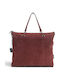 Leather Women's Tote Bag Suede Italy Cardinale