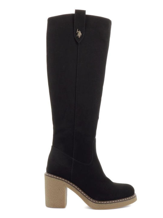 U.S. Polo Assn. Damenstiefel Schwarz