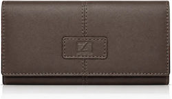 Lavor Braune Leder-Tabaktasche mit Magnetversch...