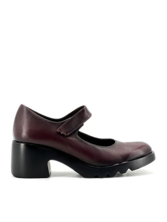 Pepe Saenz Ledern Pumps Burgundy Leather