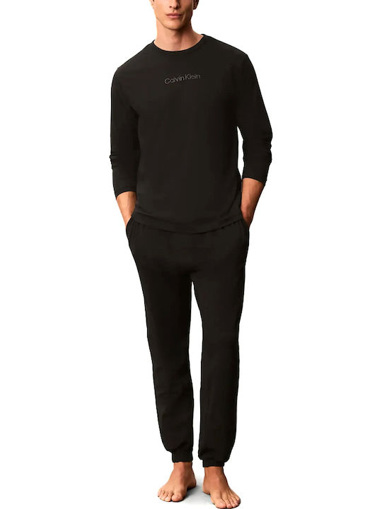 Calvin Klein Зимна Мъжка Пижама Черна