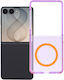 Handyhülle Samsung Z Flip 8 5G Forcell F-Protect Vivid Premium Kompatibel mit MagSafe Lila