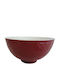 keleman Decorative Ceramic Bowl Red 13.5x13.5cm 6pcs