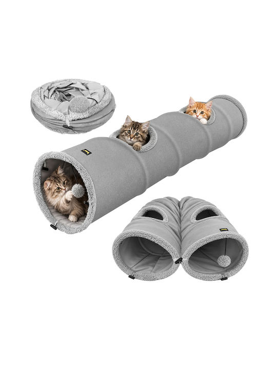Purlov Играчка за котки Тунел Сив 120 cm