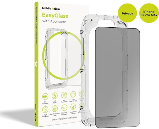 Mobile Origin Easyglass Privacy Апликатор за iPhone 18 Pro Max Ega-p-i18promax