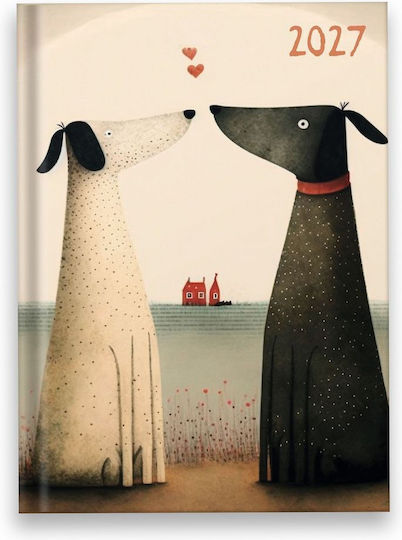 Maniakas Dog Love Agendă Zilnică 2027 14x21 cm