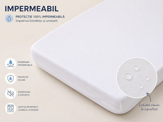Danpol Επίστρωμα White 140x70εκ.
